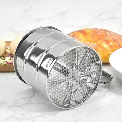 Tamiz de acero inoxidable de Fine Mesh Flour Sieve Powdered Sugar del tamiz de la cocina