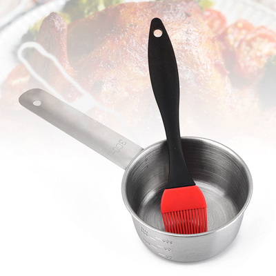 Silicón de acero inoxidable del cazo del pote de la salsa de BARBACOA que rocía el sistema de cepillo