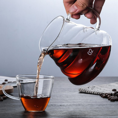 Fabricante de café esencial hecho a mano de Barista Tools Borosilicate Glass con el filtro de cristal del embudo