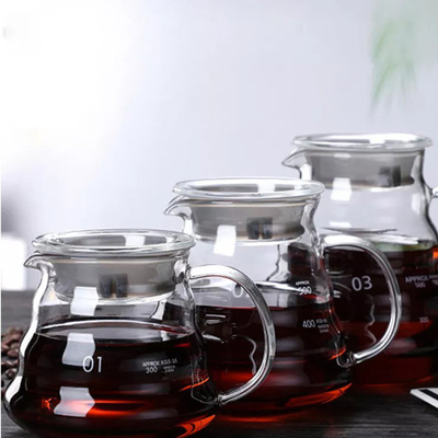 Fabricante de café esencial hecho a mano de Barista Tools Borosilicate Glass con el filtro de cristal del embudo