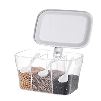 Caja de aderezo de acrílico modificada para requisitos particulares de los contenedores de almacenamiento de la especia de la cocina