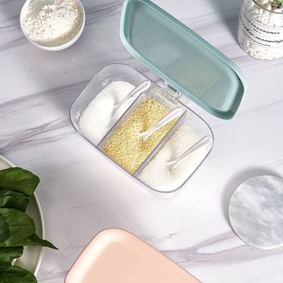 Caja de aderezo de acrílico modificada para requisitos particulares de los contenedores de almacenamiento de la especia de la cocina