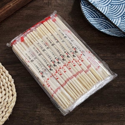 Palillos de bambú disponibles de los utensilios de la cocina de 50 pares embalados individualmente