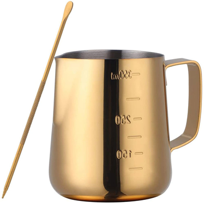 Acero inoxidable Barista esencial Tools Coffee Picher 350ml /12oz del oro
