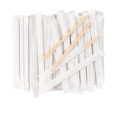 Palillos de madera disponibles grandes de la agitación del café 5,5 pulgadas