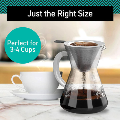 Cervecero esencial moderno Pour Over Set 14Oz de Barista Tools Drip Coffee