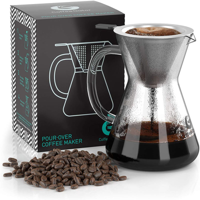 Cervecero esencial moderno Pour Over Set 14Oz de Barista Tools Drip Coffee