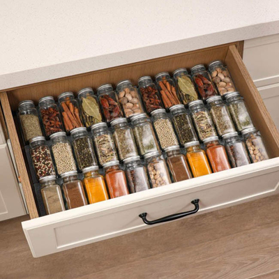 tarro de aderezo de la especia de cristal de 4oz 24pcs fijado con el casquillo hermético