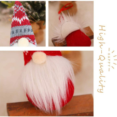 La Navidad hecha a mano de Halloween adorna los gnomos de la felpa para el árbol de Navidad