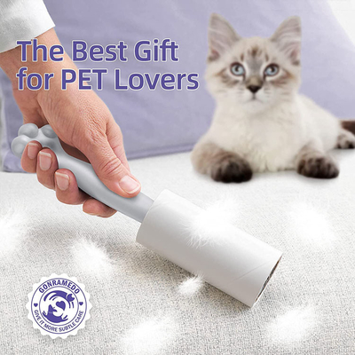 El rodillo pegajoso plástico de Cat Paw Shaped Lint Remover Roller para la ropa cubre los asientos de carro