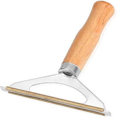 Rodillo de madera del removedor del pelo de la ropa de la pelusa de la pelusa de la manija para el pelo del animal doméstico de la ropa
