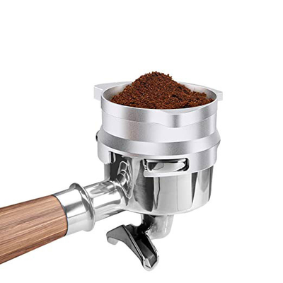 Café de aluminio libre de las manos de la astilla 54m m que dosifica el embudo para el café casero