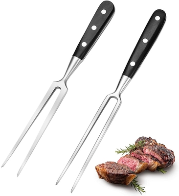 Bifurcación de acero inoxidable de la BARBACOA del filete de 12 pulgadas para la parrilla de la carne asada de la cocina