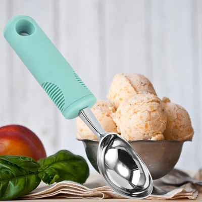 A granel de acero inoxidable las fuentes de la cocina helado la cucharada 25m m con no la manija del resbalón