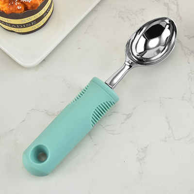 A granel de acero inoxidable las fuentes de la cocina helado la cucharada 25m m con no la manija del resbalón