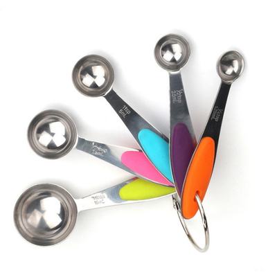 tazas y cucharas de medición de acero inoxidables 10pcs fijadas para cocinar y cocer