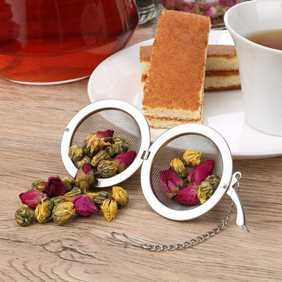 Plata 304 filtros de Mesh Tea Ball Tea Strainer del acero inoxidable para el té