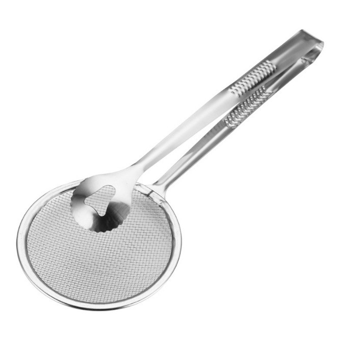 Filtro para freír aceite Clip para alimentos fritos Artículos para el hogar de acero inoxidable