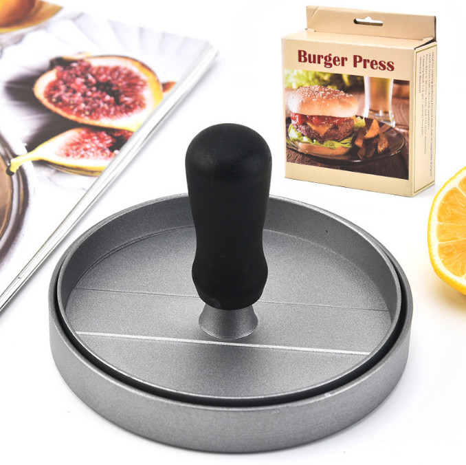 La prensa antiadherente Patty Maker Mold Burger Making de la hamburguesa equipa la prensa de aluminio caliente de la carne de la hamburguesa