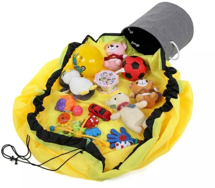 Juego Mat Drawstring Toy Storage Bag del contenedor de almacenamiento del hogar de los niños modificados para requisitos particulares