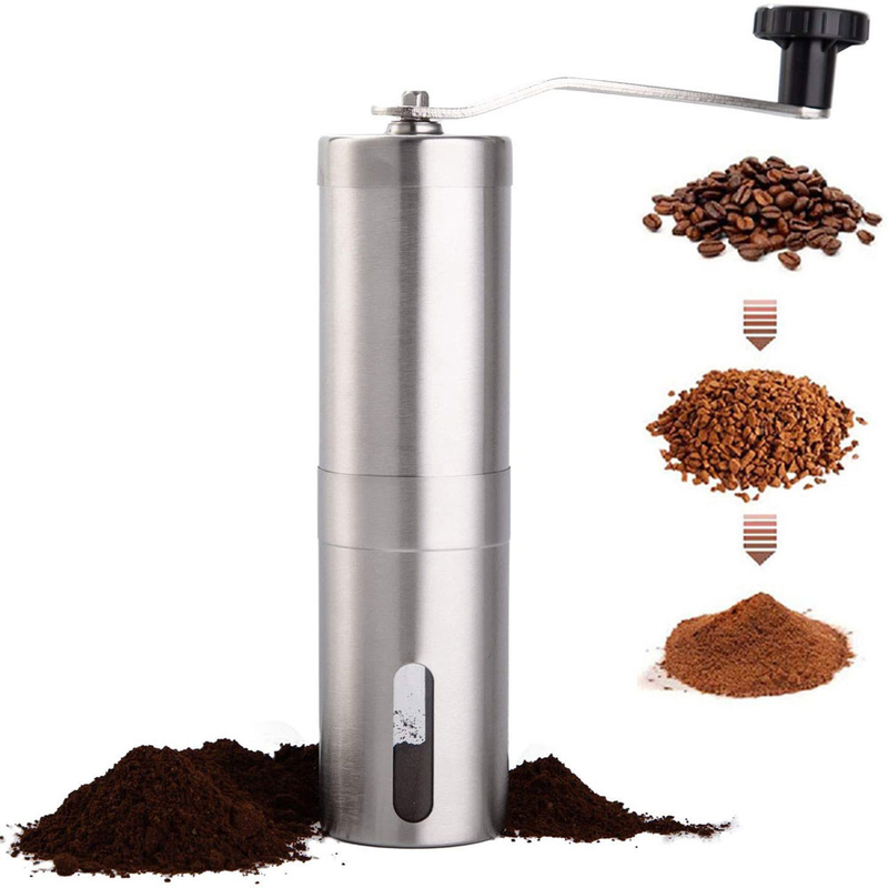 Barista esencial de acero inoxidable Tools Manual Coffee Bean Grinder para el café express del goteo de Aeropress