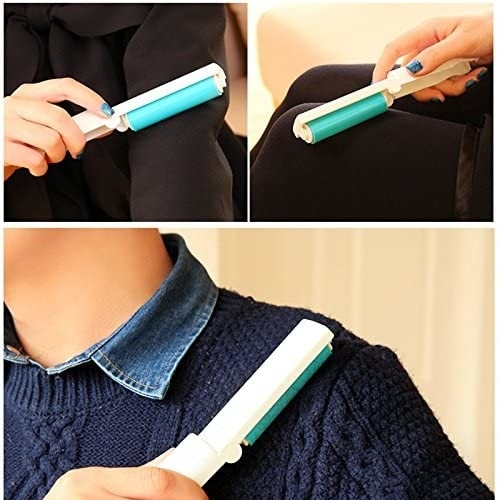cepillo del rodillo del removedor del 18.7cm Mini Plastic Carpet Clothes Hair para Cat Dog